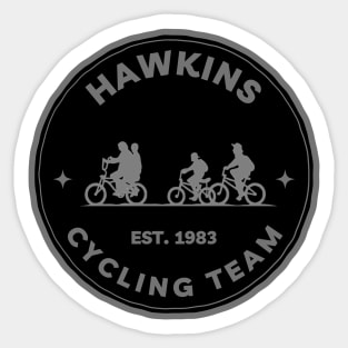 Hawkins Cycling Team II - Black - Funny Sticker